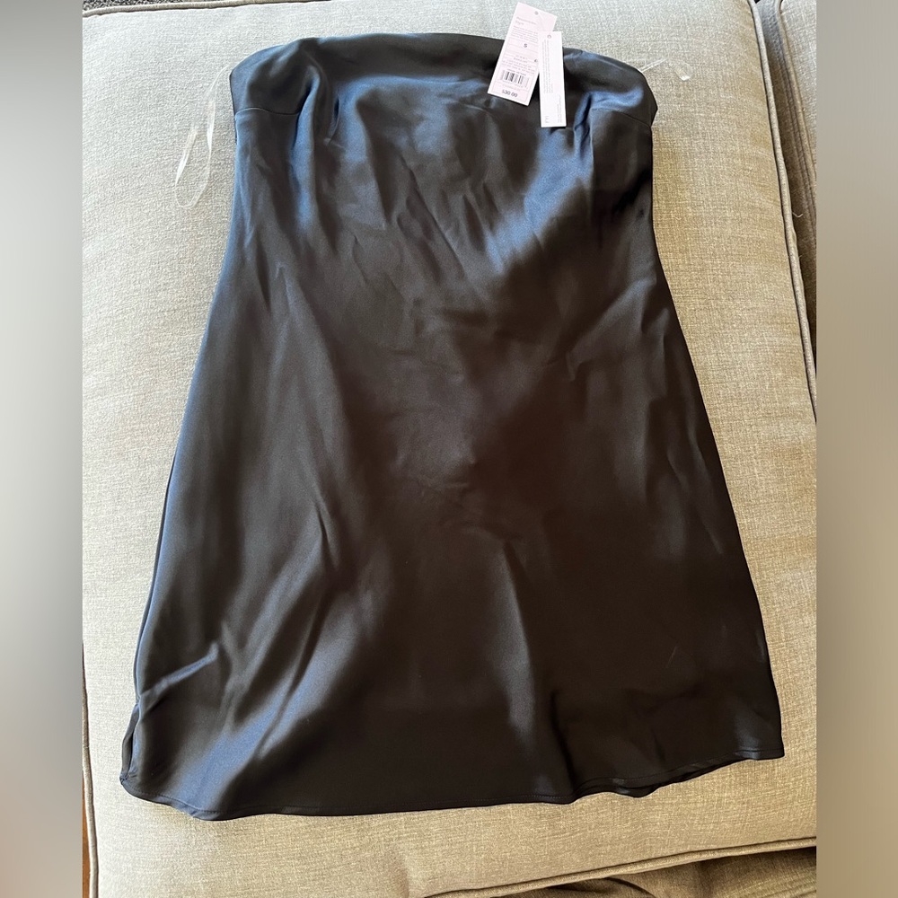 Women’s Satin Tube Dress- Wild Fable Black Size Small